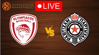 🔴 Live Olympiakos vs Partizan  EuroLeague 20232024  Live Play by Play Scoreboard [upl. by Atnuhs]