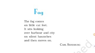 Fog NCERT English Class 10th Poem Line by line explanation Flamingo Poem [upl. by Heady]