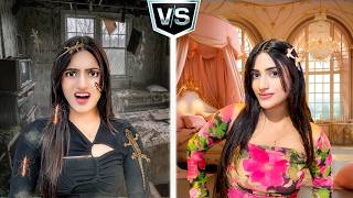 Rs 500 Hotel Vs Rs 50000 Hotel  CHEAP VS EXPENSIVE Challenge  SAMREEN ALI [upl. by Allene]