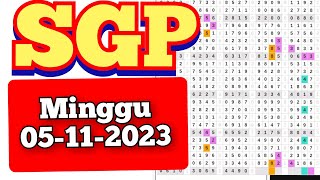 tarikan paito sgp minggu05112023prediksi sgp hari inibocoran sgp [upl. by Lawton]