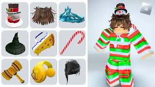 COMO 2 CABELOS 9 ITENS GRÁTIS AGORA NO ROBLOX 2024  ITENS DE NATAL [upl. by Klinger]