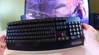 Reidea KM06  Mechanische Gaming Tastatur mit Red Switches  Vorstellung amp Test [upl. by Alleirbag]