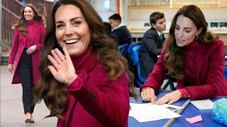 Duchess Kate SURPRISED Students at Nower Hill High School in Harrow [upl. by Barncard]