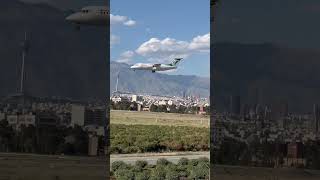 Mahan Air BAE Avro RJ85 beautiful landing at Tehran [upl. by Neill]