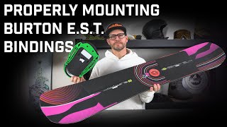 How To Mount Burton EST Bindings [upl. by Pish]