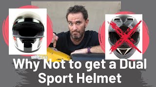 Dual Sport Helmet vs Street Helmet [upl. by Repooc]