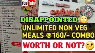 Unlimited Non Veg Meals 23 items Retro shankar hotelAnnanagar Chennai  Honest Food Review [upl. by Reniti910]