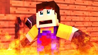 Hello Neighbor  HOUSE ON FIRE Hello Neighbor In Minecraft Roleplay [upl. by Annelak]