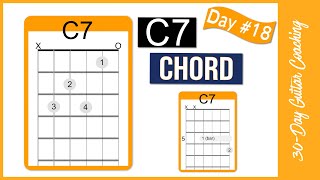 How to Play C7 chord  reAL guitar [upl. by Eniwtna]