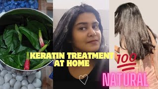 KERATIN Treatment at Home  Effective for Hair growth hair style viral [upl. by Macfarlane142]