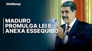 Maduro promulga lei que anexa Essequibo Guiana diz que defenderá sua soberania [upl. by Scheider]