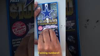 Top prize 1MTexas Lottery3 winning numberCowboys Tickets [upl. by Airalav]