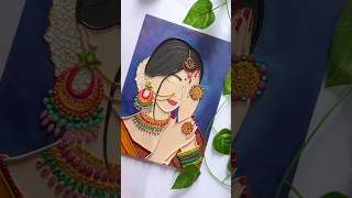 DIY Lady Canvas  Canvas Painting Ideas  Fevicryl Hobby Ideas India [upl. by Lowenstein]