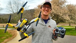 K70 Sky Warrior Drone GoPro Capable Review and Flight  TheRcSaylors [upl. by Agnot]