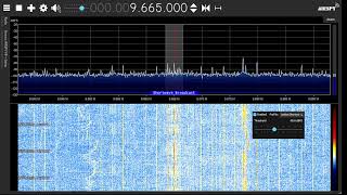 This is 9665 khz RVoz Missionaria Brazil🇧🇷 11370 km Ant55 feet long wire 19 unun [upl. by Izogn]