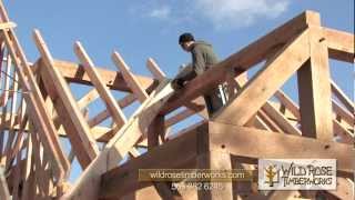 Trout Run Hatchery Timber Frame Raising [upl. by Essirahs]