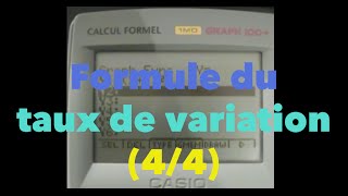 Formule du taux de variation 44 [upl. by Stoller]