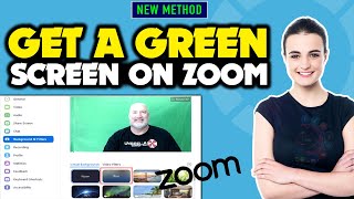 How to get a green screen on zoom 2024 [upl. by Anirehtak]