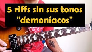 Cómo sonarían estos riffs sin el tritono [upl. by Eoj133]