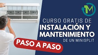 Aprende de manera fácil la instalación y mantenimiento de Split Curso Gratis de Refrigeración [upl. by Melgar338]