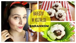 Wielkanocne muffinki babeczki w kształcie baranków [upl. by Leunamne741]