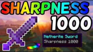 How To Get A Sharpness 1000 Netherite Sword In Minecraft 116 2020 [upl. by Placido]