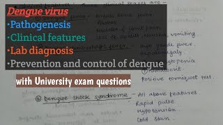 Dengue Virus  Pathogenesis  Clinical Features  Lab diagnosis  Prevention amp control of dengue [upl. by Phil]