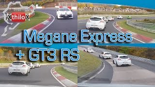 Megane Train chasing GT3 RS through beautiful Autumn Scenery  Nürburgring Nordschleife BTG TF [upl. by Atirehgram]