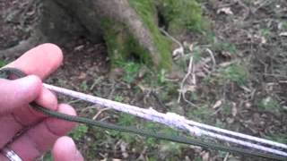 Bushcraft  Alternative Tarp Guyline Technique  Tarp Tensioners [upl. by Ttenrag]