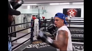 Austin Mcbroom Boxing and Sparring footage for Bryce Hall Fight [upl. by Ahseila]