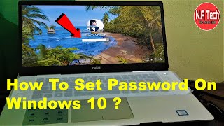 How To Set Password On Windows 10 window 10 par password kaise lagaye  lock screen on windows 10 [upl. by Dorcea]