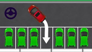 Simplified animated guide to Reverse Parking [upl. by Kilby]