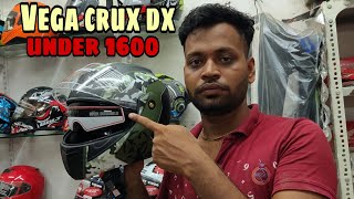 Vega crux dx helmet full review flip up helmet dual visor cheapest price [upl. by Etnud]