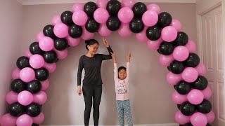 How to make balloon arch without stand [upl. by Kcireddor33]