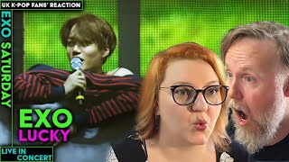 EXO  Lucky Live  UK KPop Fans Reaction [upl. by Daphie]