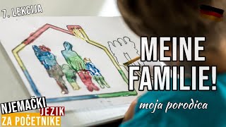 Lekcija 7  Njemački jezik za početnike A1  Moja porodica  Meine Familie [upl. by Ranit40]