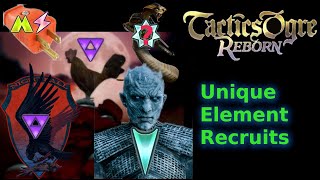 Tactics Ogre Reborn Unique Element Generics Rare Recruits [upl. by Asil]