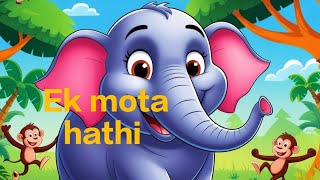 Ek mota hathi ghumne chala new treanding cartoon video songcartoon cartooncartoonsong [upl. by Pietra162]