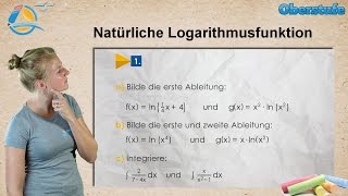 Natürliche Logarithmusfunktion  Log Naturalis  StrandMathe  Oberstufe ★ Übung 1 [upl. by Godbeare172]