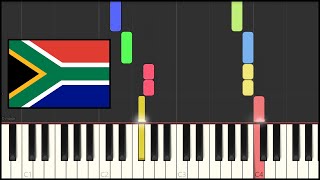 South Africa National Anthem Piano Tutorial [upl. by Aarika]