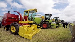 Great Grass Event 104 selfpropelled forage harvesters working together [upl. by Enileda]