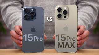 iPhone 15 Pro VS iPhone 15 Pro Max [upl. by Artus]