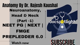 2NeuroanatomyHead amp NeckPart 1 Anatomy RR60📖📚by Dr Rajeshkaushal youtube neetpgpreperation [upl. by Pugh]