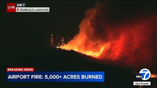 Airport Fire in OCs Trabuco Canyon was sparked by public works crews [upl. by Essirehs]