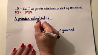 Fronted Adverbials Y4 [upl. by Clippard731]