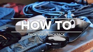 HOW TO pack your backpack [upl. by Llenra305]