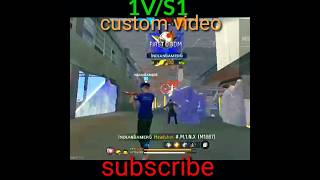 Free fire 1vs1 custom videoshorts viralshort [upl. by Eudora]