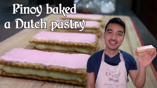 How To Make A Tompouce  Best Dutch Pastry [upl. by Edya]