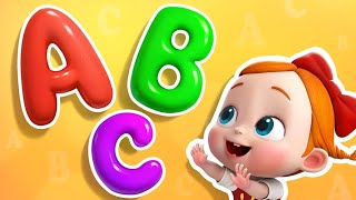 A For Apple B For Ball I Abcd Song I Abcd Rhymes I Abc Song Nursery Rhymes kids animals amp colours [upl. by Aremmat]