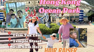 Hong Kong Ocean Park 2024  Dim Sum Here  Temple Street  Travel with toddler  Lea and Argie [upl. by Aivart]